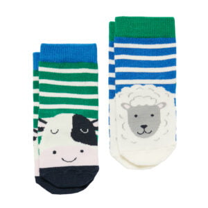 Joules 2 Pack of Socks - Cow and Sheep