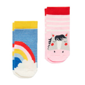 Joules 2 Pack of Socks - Rainbow and Horse
