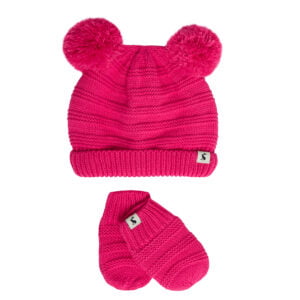 Joules Hat And Gloves - Pink
