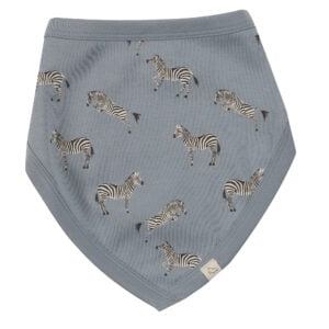 Pigeon Bib - Blue Zebra
