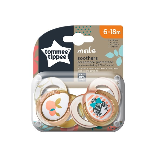 Tommee Tippee Moda Soothers 6-18m